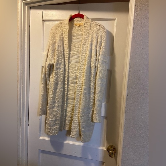 mesh + lace Sweaters - Mesh + Lace long sleeve cardigan.